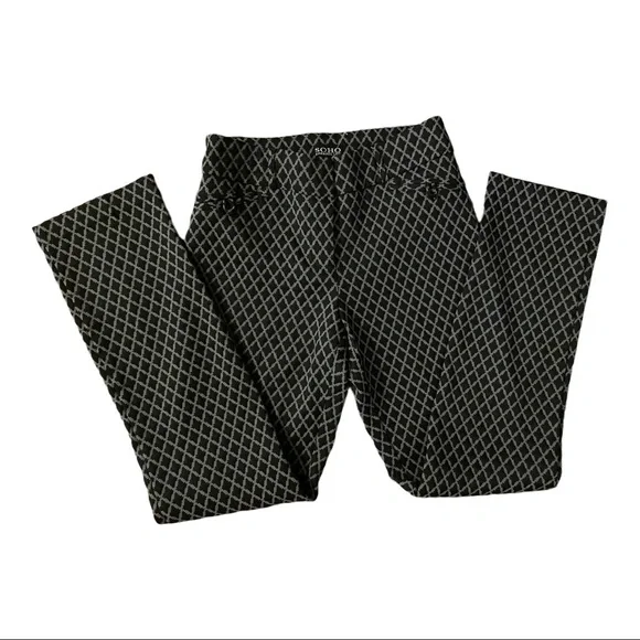 ⭐️SOHO black Apparel Ltd Diamond Dress Pants Sz 6p⭐️ - Picture 2 of 5